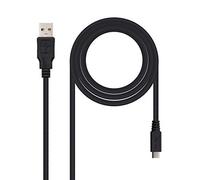Nanocable Câble USB 2.0 0,8 m USB A vers Micro-USB B Noir