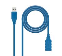 Nanocable 10.01.0902-BL câble USB USB 3.2 Gen 1 (3.1 Gen 1) 2 m USB A Bleu
