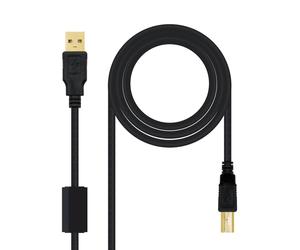 Nanocable 10.01.1202 câble USB USB 2.0 2 m USB A USB B Noir