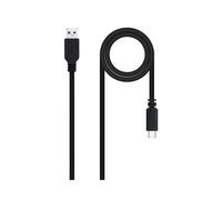 Nanocable 10.01.2100 : Câble USB 2.0 Type-C vers Type-A, Mâle/Mâle, 0.5m, Noir, Transfert 480 Mbit/s, Courant Max 3A, Certifié USB-IF/RoHS