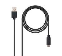 Nanocable Câble USB 10.01.2101 – USB 2.0 USB-A vers USB-C mâle-mâle 1 m Noir 3A