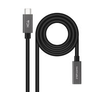 Nanocable 10.01.4401 câble USB USB 3.2 Gen 2x2 1 m USB C Noir