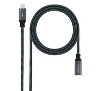 Nanocable 10.01.4501-L150-COMB câble USB USB 3.2 Gen 2x2 1,5 m USB C Noir