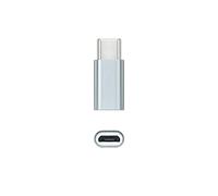 NANOCABLE 10.02.0011 - Adaptateur USB-C vers Micro USB, USB-C/M-M-Micro B/H, Aluminium, Gris