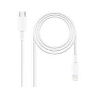 Nanocable 10.10.0600 câble Lightning 0,5 m Blanc