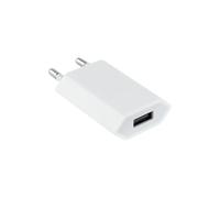 mini cargador usb ipod /iphone 5v-1a, blanco