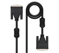 Nanocable 10.15.0802 câble DVI 1,8 m Noir