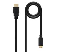 Nanocable 10.15.0902 câble HDMI 1,8 m HDMI Type A (Standard) HDMI Type C (Mini) Noir