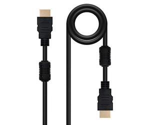 NanoCable 10.15.1805 - Câble HDMI V1.4 avec Ethernet/Ferrite, mâle-mâle, 5mts