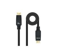 Nanocable 10.15.2503 : Câble DisplayPort 1.4 3m Noir, 7680x4320 60Hz, 32.4 Gbit/s, HBR3, MST, AWG 32, Support HDR, Certifié RoHS et VESA