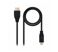 Nanocable Câble HDMI 10.15.3502 Micro (Type D) vers Standard (Type A) 1,8 m v1.4 Noir