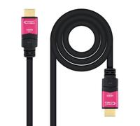 Nanocable 10.15.3720 câble HDMI 20 m HDMI Type A (Standard) Noir, Rose