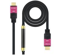 Nanocable 10.15.3725 câble HDMI 25 m HDMI Type A (Standard) Noir, Rose