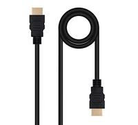 Nanocable 10.15.3801-L150 - Câble HDMI V2.0 4K@60Hz 18Gbps A/M-A/M, 1.5 m, Couleur Noir