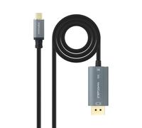 NANOCABLE 10.15.5022 - Câble convertisseur USB-C vers DisplayPort 8K bidirectionnel, USB-C mâle - DP mâle, 2 m