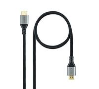 Nanocable Câble HDMI 2.1 10.15.8101 certifié ULTRA HIGH SPEED 8K@60Hz 4K@120Hz Noir 1 m