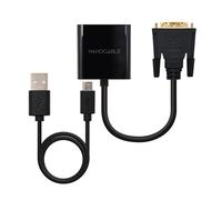Nanocable 10.16.2008-BK câble vidéo et adaptateur 0,1 m Noir