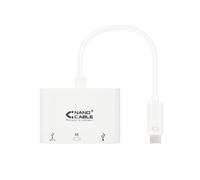 Nanocable 10.16.4302 station d'accueil USB 3.2 Gen 1 (3.1 Gen 1) Type-C Blanc