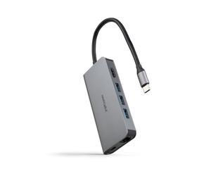 Nanocable 10.16.4609 station d'accueil Avec fil USB 3.2 Gen 1 (3.1 Gen 1) Type-C Gris