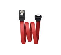 Nanocable 10.18.0301 - Câble SATA données coudé avec ancrages, Rouge, 0.5mts
