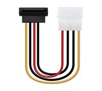 Nanocable 10.19.0201-OEM - Câble SATA aliment coudé vers MOLEX,mâle-femelle,16cm