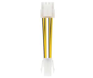 NANOCABLE 10.19.1401 - Câble Aliment pour Micro processeur 4pin/H-4+4pin/M, 15cm