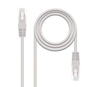 NANOCABLE 10.20.0110 - Câble Ethernet RJ45 Cat.5e UTP AWG24, Gris, 10mts