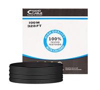 Câble Réseau Rigide UTP 5ème Catégorie NANOCABLE 10.20.0302-EXT-BK 100 m Noir Noir G