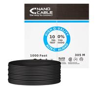 Nanocable 10.20.0304-EXT-BK câble de réseau Noir 305 m Cat5e U/UTP (UTP)