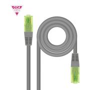 Nanocable 10.20.1400 - Câble de réseau RJ45 CAT.6 UTP AWG26 CCA (cuivre-Clad Aluminium), aluminium revêtu de cuivre, gris, 50 cm