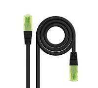 NANOCABLE 10.20.1403-BK - Câble réseau patch, Cat.6 UTP AWG26 CCA, Noir, 3 m