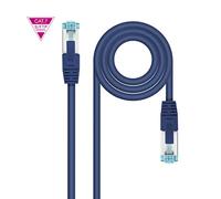 NANOCABLE 10.20.1700-L25-BL - Câble réseau Cat.7 600MHZ LSZH SFTP PIMF AWG26, Bleu, 25 cm