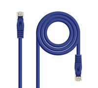 NANOCABLE 10.20.1800-L30-BL - Câble réseau RJ45 LSZH CAT.6A UTP AWG24, Bleu, 30 cm