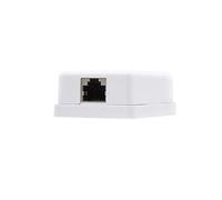 NANOCABLE 10.21.1501 - Rosette de surface RJ45 avec 1 prise Cat.6 UTP, Blanc
