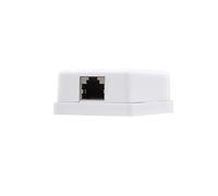 NANOCABLE 10.21.1601 - Rosette de surface RJ45 avec 1 prise Cat.6 FTP, Blanc