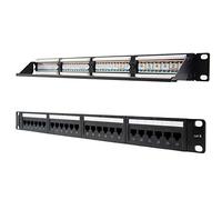 Nanocable Panneau de brassage 10.21.3124 - 24 ports RJ45 UTP Cat.6 19" Noir