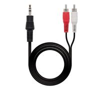 Nanocable Câble audio stéréo 10.24.0305 – Jack 3,5 mm mâle vers 2x RCA mâles, 5 m