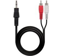 Nanocable Câble audio stéréo 10.24.0310 – Jack 3,5 mm mâle vers 2x RCA mâles – 10 m
