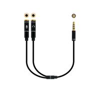Nanocable 10.24.1202 câble audio 0,3 m 3,5mm 2 x 3.5mm Noir