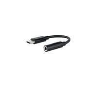 Nanocable Câble adaptateur audio 10.24.1205 USB-C vers jack 3,5 mm 11 cm Noir