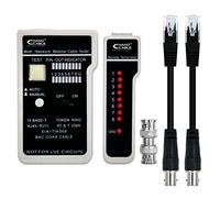 Nanocable Testeur professionnel 10.31.0303 pour câbles RJ11/RJ12/RJ45/coaxial