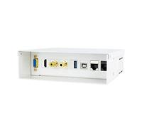 NanoCable 10.35.0003 - Boîtier de connexion multimédia VGA+HDMI+JACK3.5+RCA+2xUSB+2xRJ45, blanc