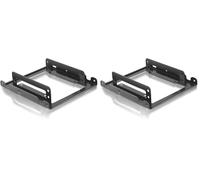 Nanocable 10.99.0002 - Adaptateur métallique 3.5" pour Deux disques durs de 2.5" (Lot de 2)