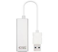 Nanocable Adaptateur réseau USB-A vers Ethernet 1 port argent