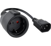 Nanocable C14/m To Cee7/h 16a 50 Cm Câble d'alimentation Argent One Size / EU Plug 220V Argent One Size