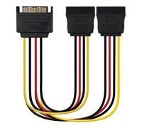 Nanocable Câble d'Alimentation SATA Mâle vers 2x SATA Femelle 0.30m
