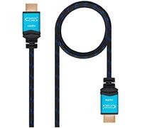 NANOCABLE Cable HDMI V2.0 haut débit avec Ethernet, 4K à 60Hz, 18 Gbps, A/M-A/M, ARC 3D Ultra HD, Noir, 1.5mts