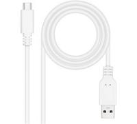 Nanocable Câble USB-A/C 2.0 M/M 50cm (Blanc) Blanc G