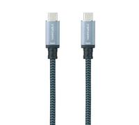 Nanocable 10.01.4101-L150-COMB câble USB USB 3.2 Gen 2 (3.1 Gen 2) 1,5 m USB C Noir, Gris