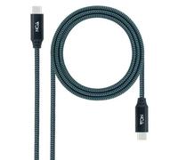 Nanocable 10.01.4302-COMB câble USB USB4 Gen 2x2 2 m USB C Bleu, Noir, Gris
